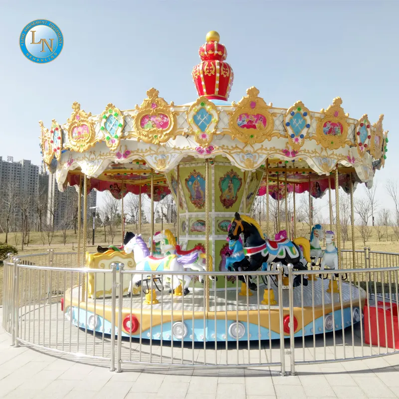 Double Deck Carousel Manufacturer - BV Approved Theme Park Ride