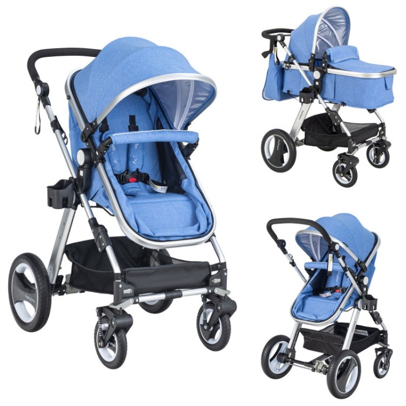 Baby Stroller Manufacturer - OEM Alloy Frame 4 Wheel Pram