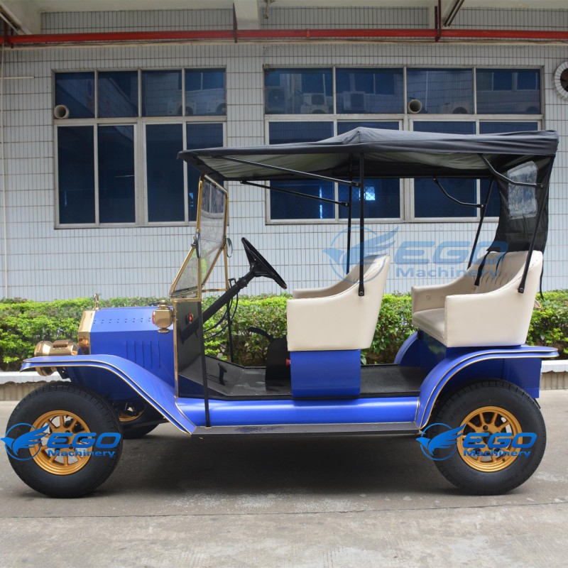 Electric Vintage Car Manufacturer - 5 Seats Sightseeing Retro Vehicle