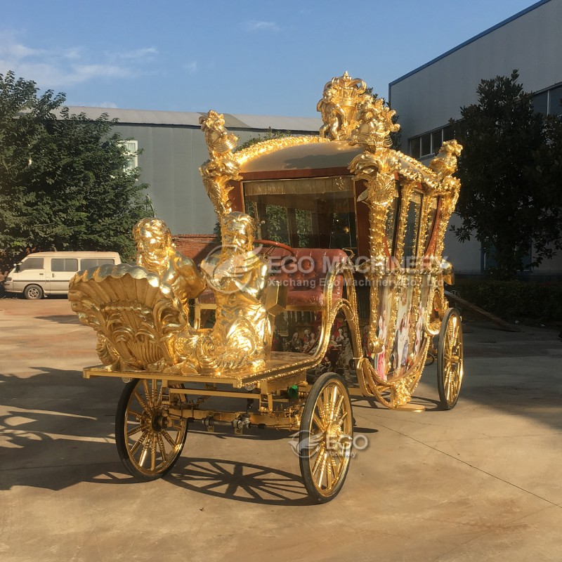 Royal Horse Carriage Factory - Custom Luxury Gold Electric Carriage