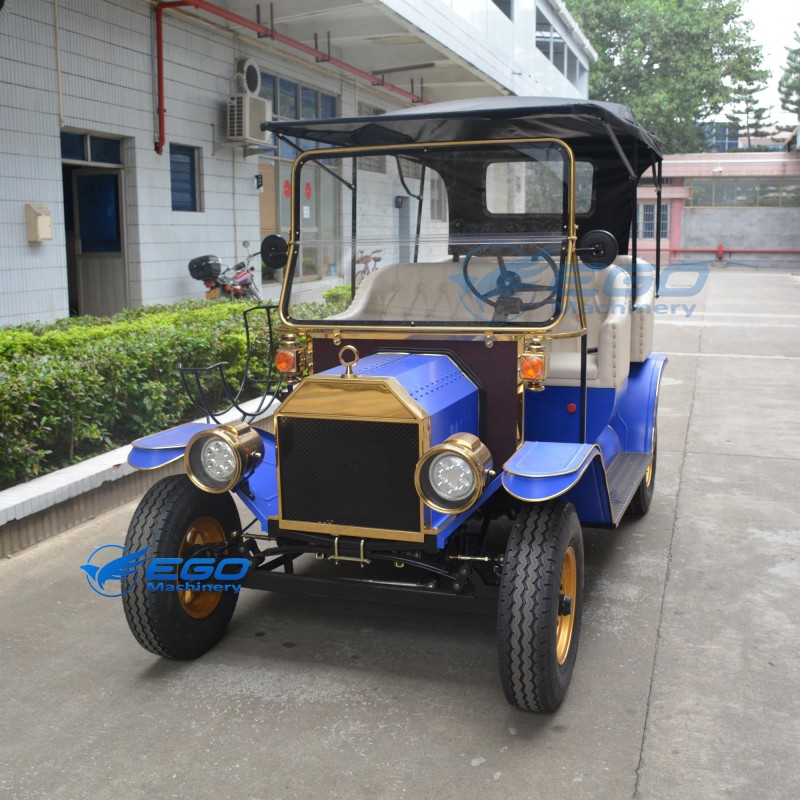 Electric Vintage Car Manufacturer - 5 Seats Sightseeing Retro Vehicle