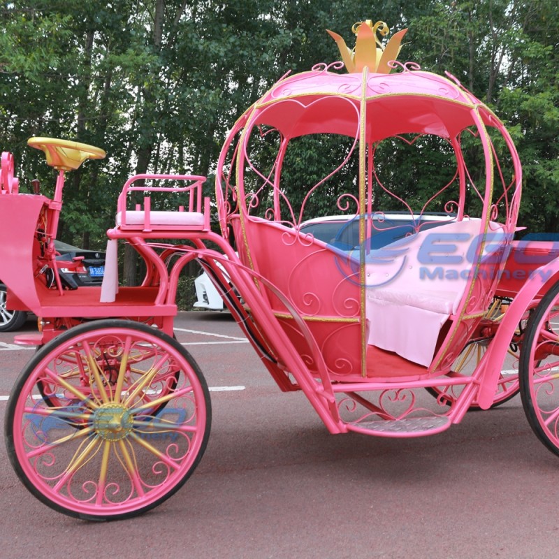 Pumpkin Carriage Manufacturer - Pink Wedding Electric Carriage