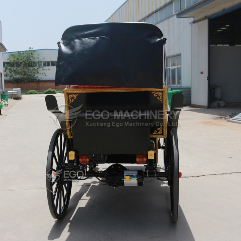 Sightseeing Carriage Factory - Black Red Wedding Tourism Carriage