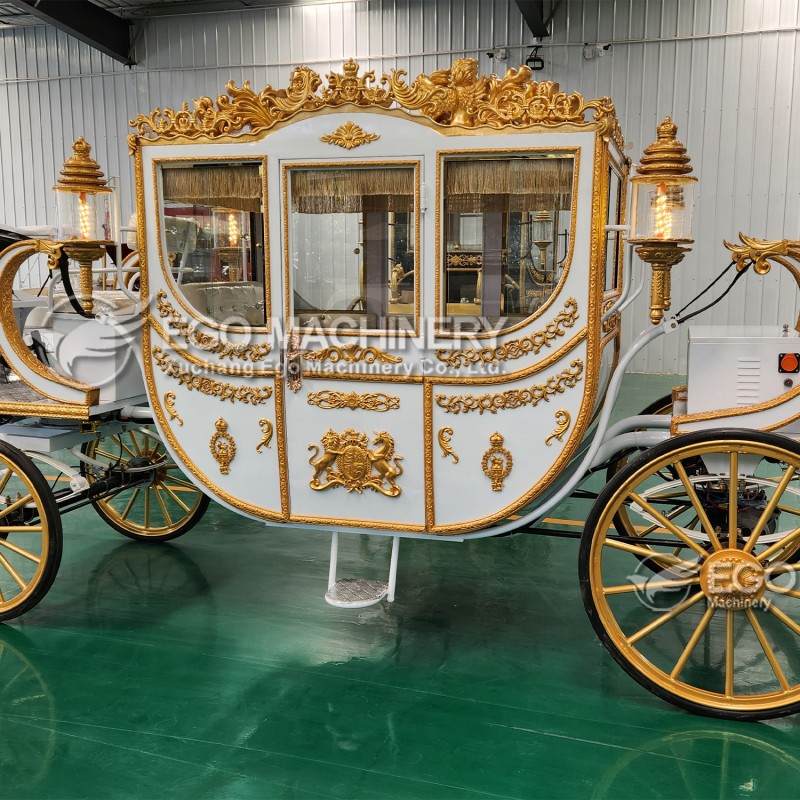 Royal Horse Carriage Factory - Double-Function White Gold Carriage