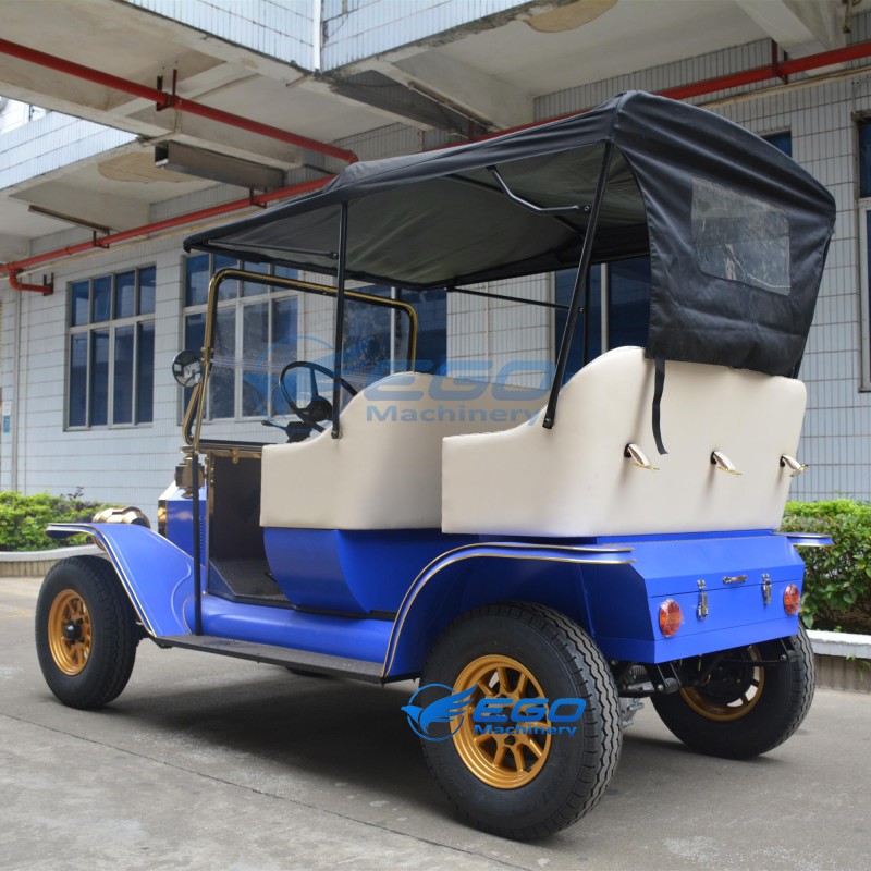 Electric Vintage Car Manufacturer - 5 Seats Sightseeing Retro Vehicle