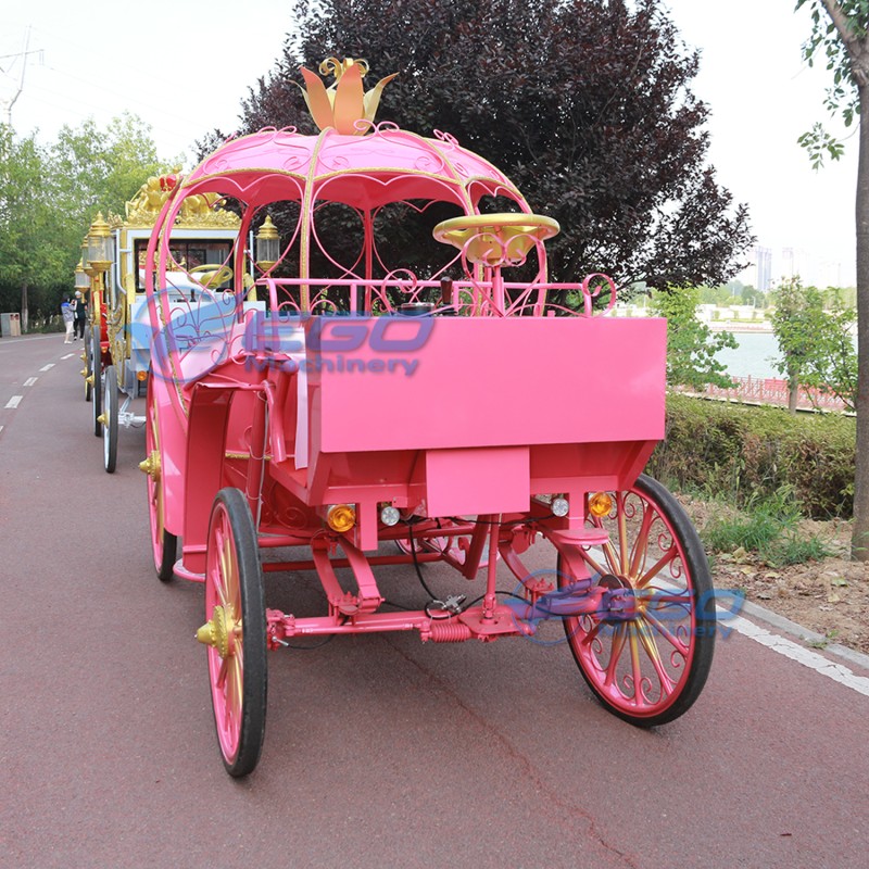 Pumpkin Carriage Manufacturer - Pink Wedding Electric Carriage
