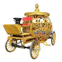 Pumpkin Carriage Factory - Custom Luxury Gold Sculpture Electric Carriage