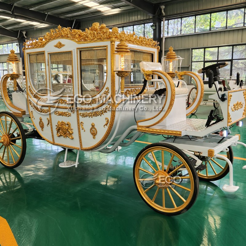 Royal Horse Carriage Factory - Double-Function White Gold Carriage