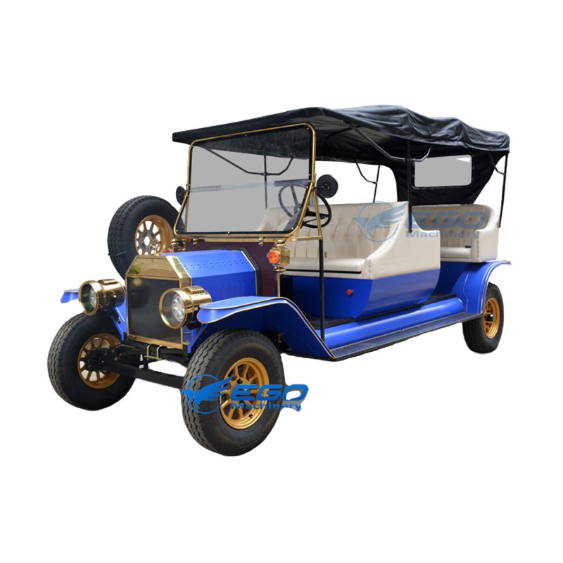Electric Vintage Car Manufacturer - 5 Seats Sightseeing Retro Vehicle
