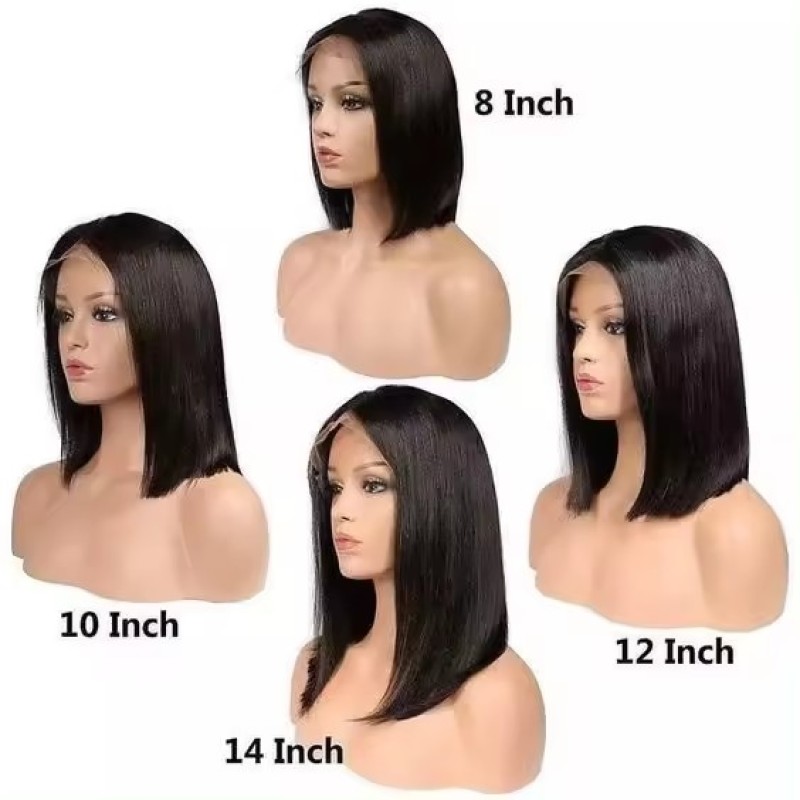 Bob Wig Factory - Short Peruvian Virgin Human Hair Lace Frontal