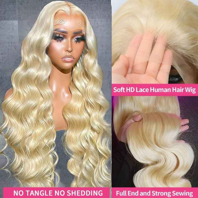 Lace Wig Manufacturer - 40Inch Vietnamese Raw HD Blonde Bone Straight