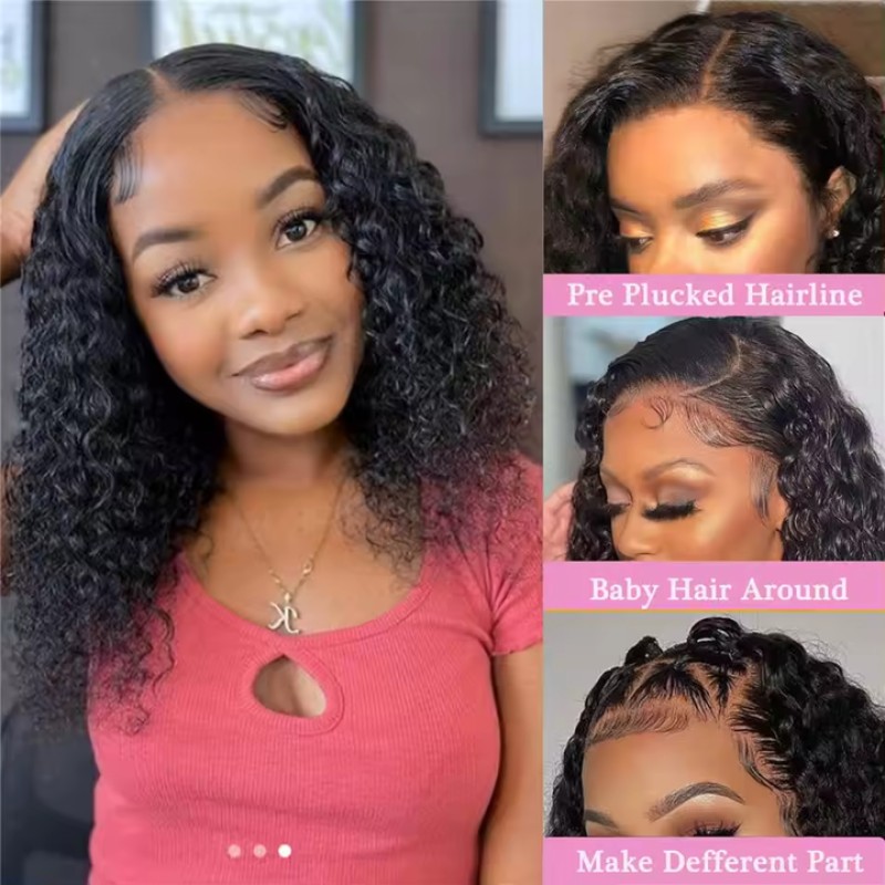 Bob Wig Factory - Kinky Curly Short Lace Front Human Hair