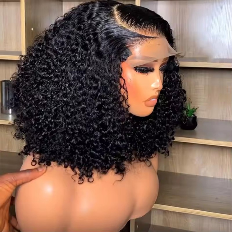 Lace Front Wig Manufacturer - Brazilian Virgin Water Wave Bob