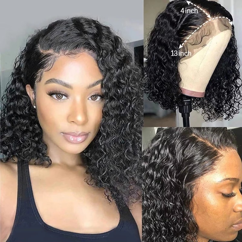 Bob Wig Manufacturer - Kinky Curly Short HD Lace Frontal