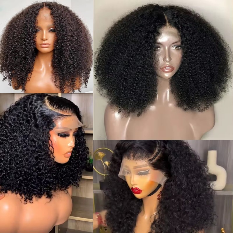Bob Wig Factory - 180% Curly Brazilian Remy Deep Wave
