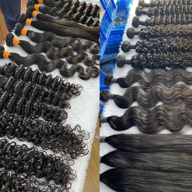 Hair Bundles Factory - Unprocessed Indian Temple Virgin Cuticle