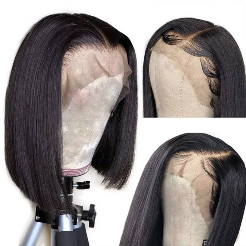 Lace Front Wig Factory - Cheap Short Straight Human Hair Wholesale