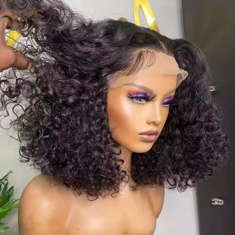 Bob Wig Factory - Indian Raw Virgin Deep Curly Lace Front