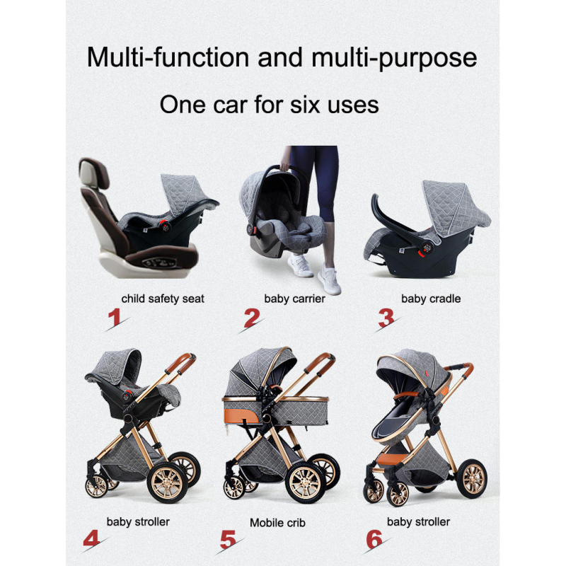 Baby Stroller Manufacturer - 3 in 1 Foldable Car Seat EN1888