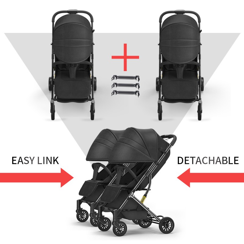 Baby Stroller Factory - 2024 Twins Aluminum Alloy Shockproof
