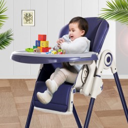Baby High Chair Manufacturer - Cheap PU Leather Foldable