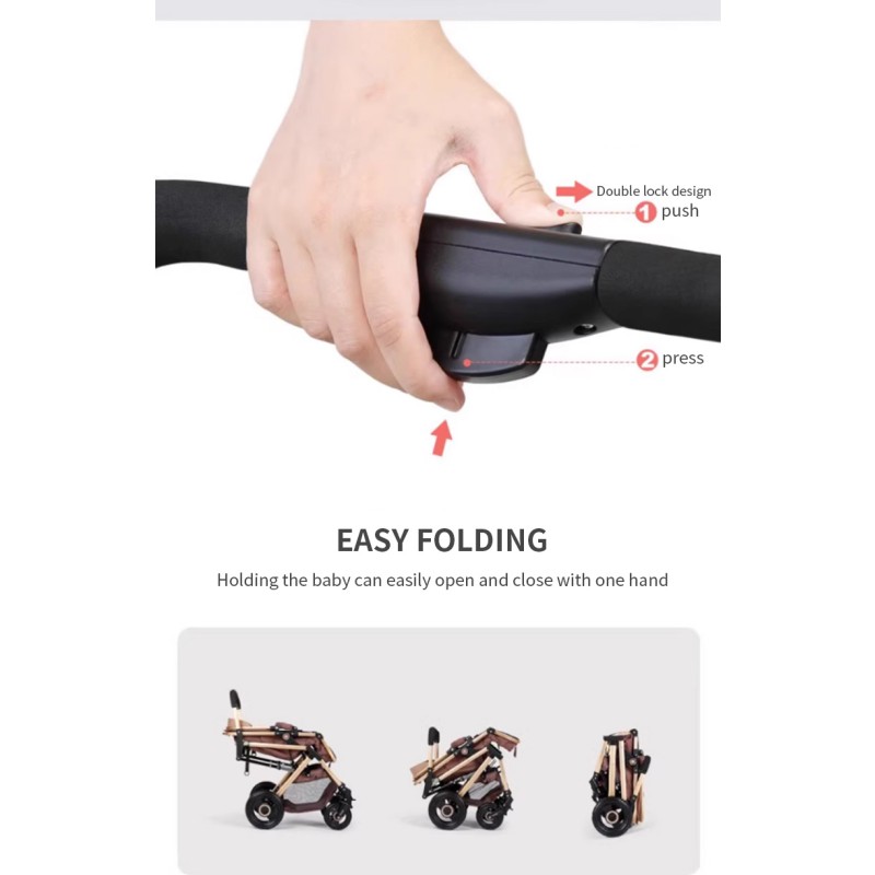 Baby Stroller Factory - 2 in 1 Convertible High Landscape