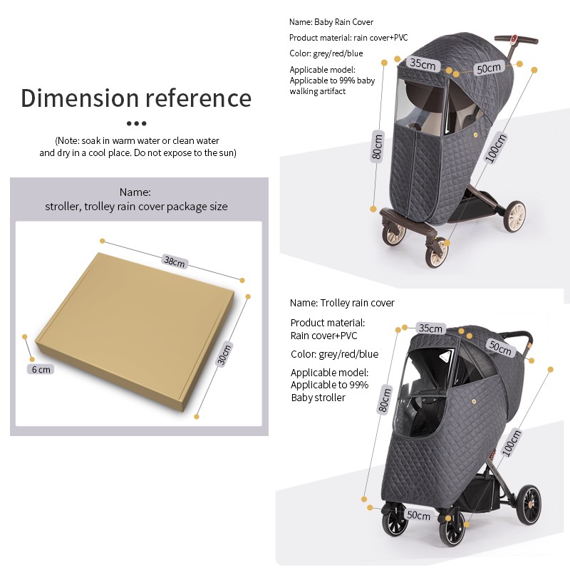 Stroller Rain Cover Factory - Thick Wind Cover Winter Use