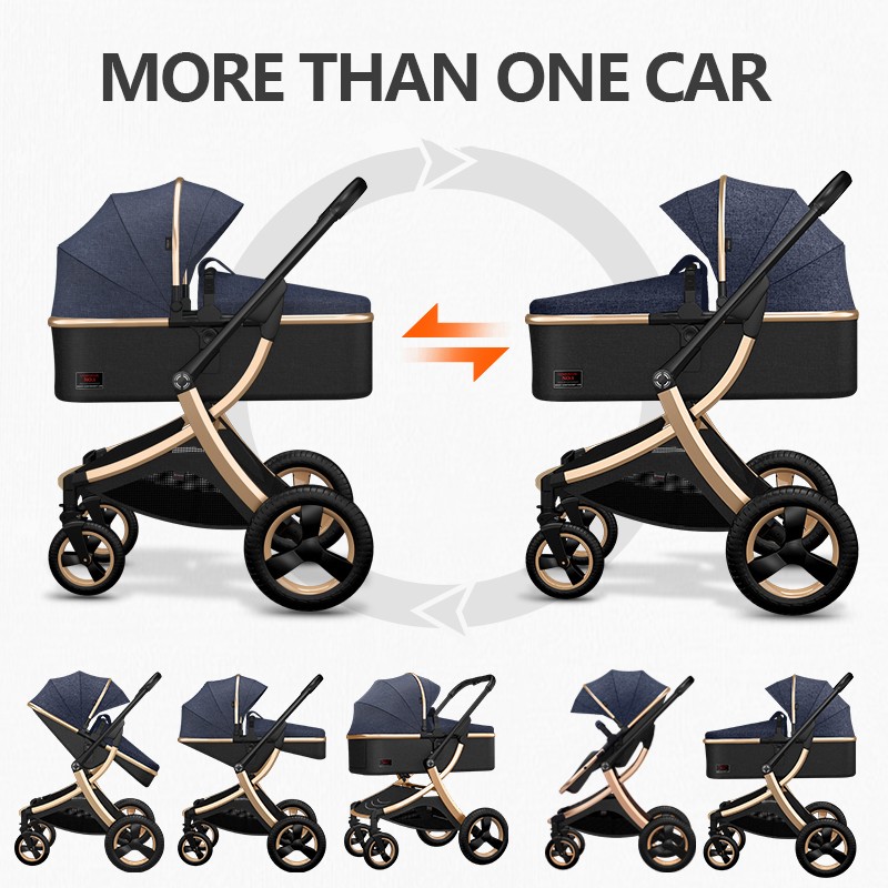 Baby Stroller Manufacturer - Luxury 3 in 1 Aluminum Frame