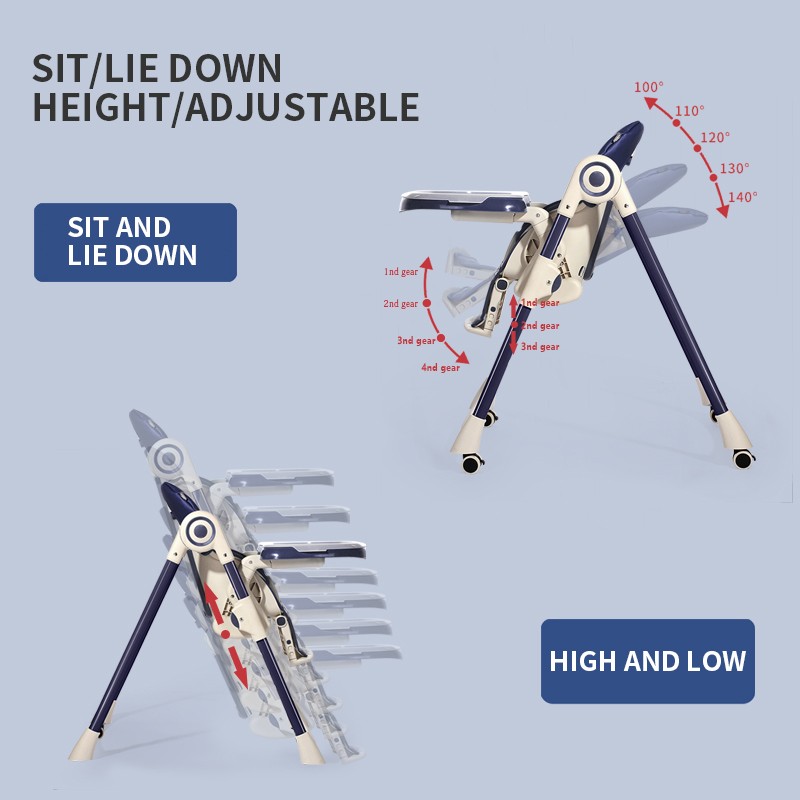 Baby High Chair Factory - 3 in 1 Multi-functional Foldable