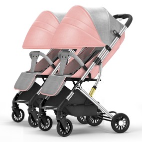 Baby Stroller Factory - 2025 Twins Stainless Steel Pneumatic