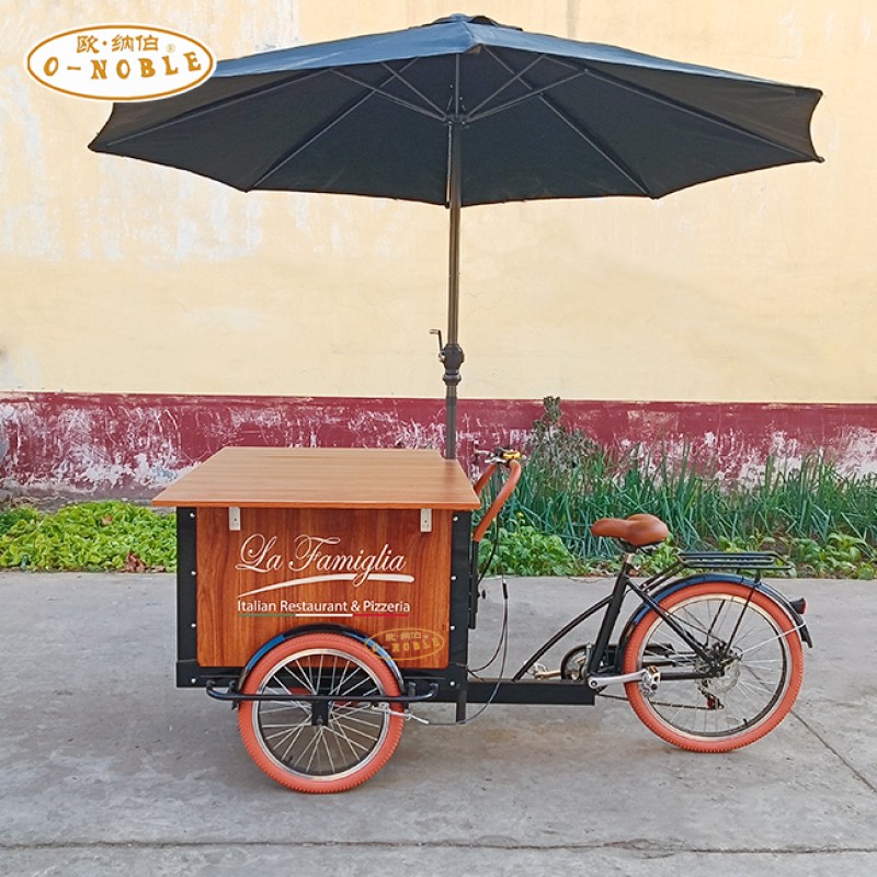 Coffee Tricycle Factory - Street Mobile Wooden Box