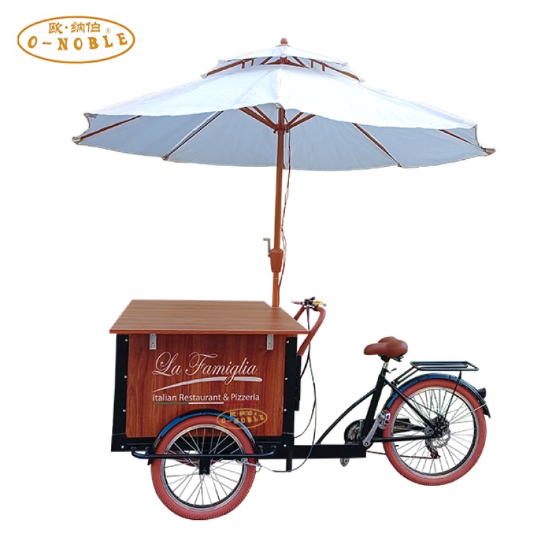 Coffee Tricycle Factory - Street Mobile Wooden Box