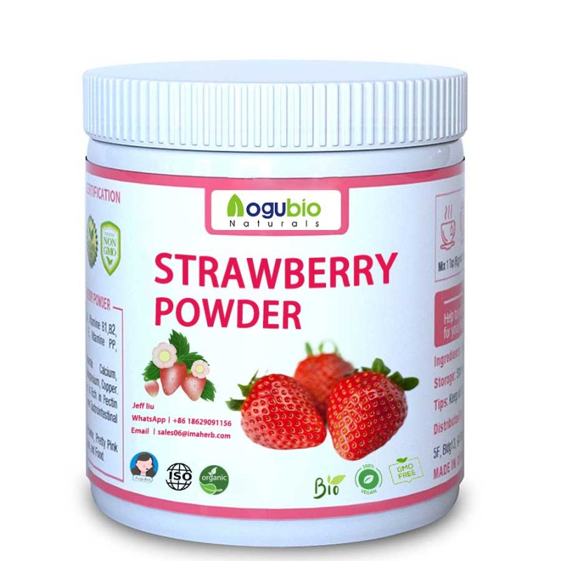 AOGUBIO Fruit Powder OEM Private Label Organic Freeze Dried Strawberry Powder