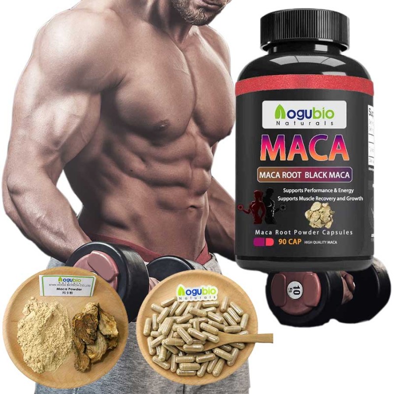 Private Label Herbal Maca Extarct Capsule Man Power Support Supplement Maca Capsules