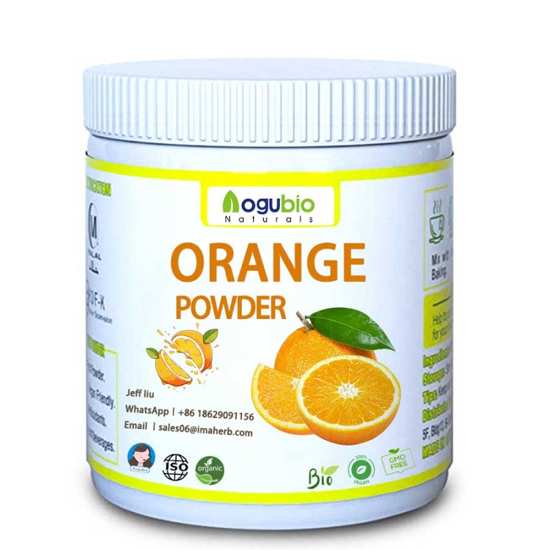 AOGUBIO Superfood Freeze Dried Oragnic Natural Orange Fruit Powder Freeze Dried Orange Juice Powder
