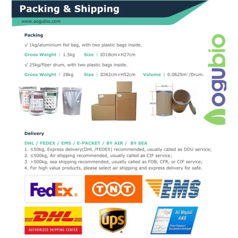 Aogubio Supply Amino Acid 99% L-Aspartic Acid CAS 56-84-8 L-Aspartic Acid Powder