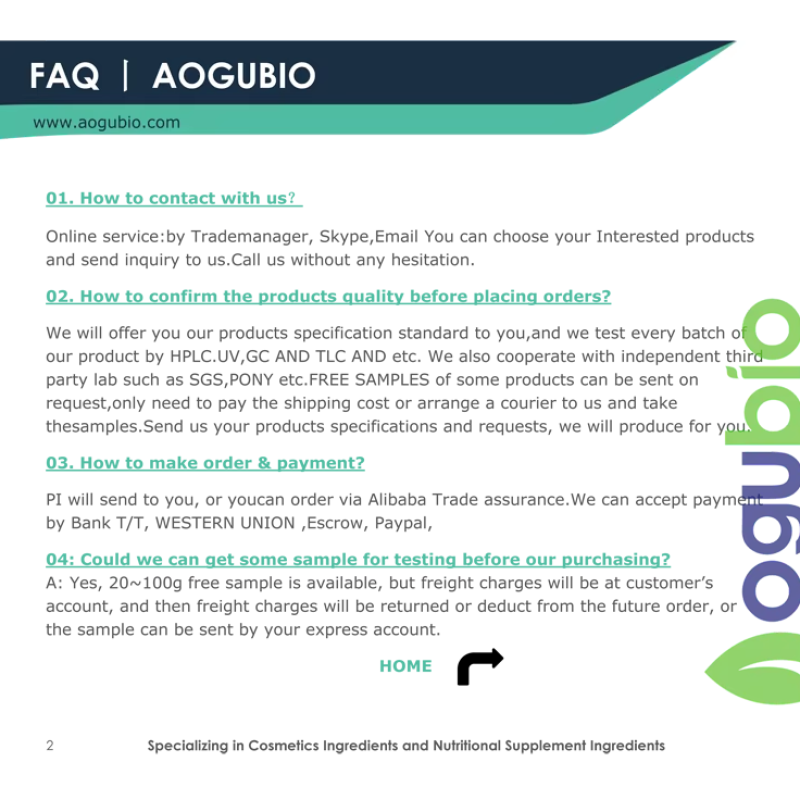 Aogubio Supply OEM Private Label Service Sea Moss Liquid Drops