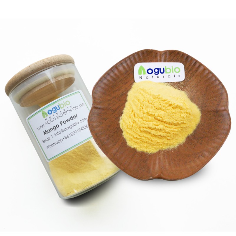 AOGUBIO OEM Freeze Dried Mango Powder Natural Organic Freeze Dried Mango Fruit Powder