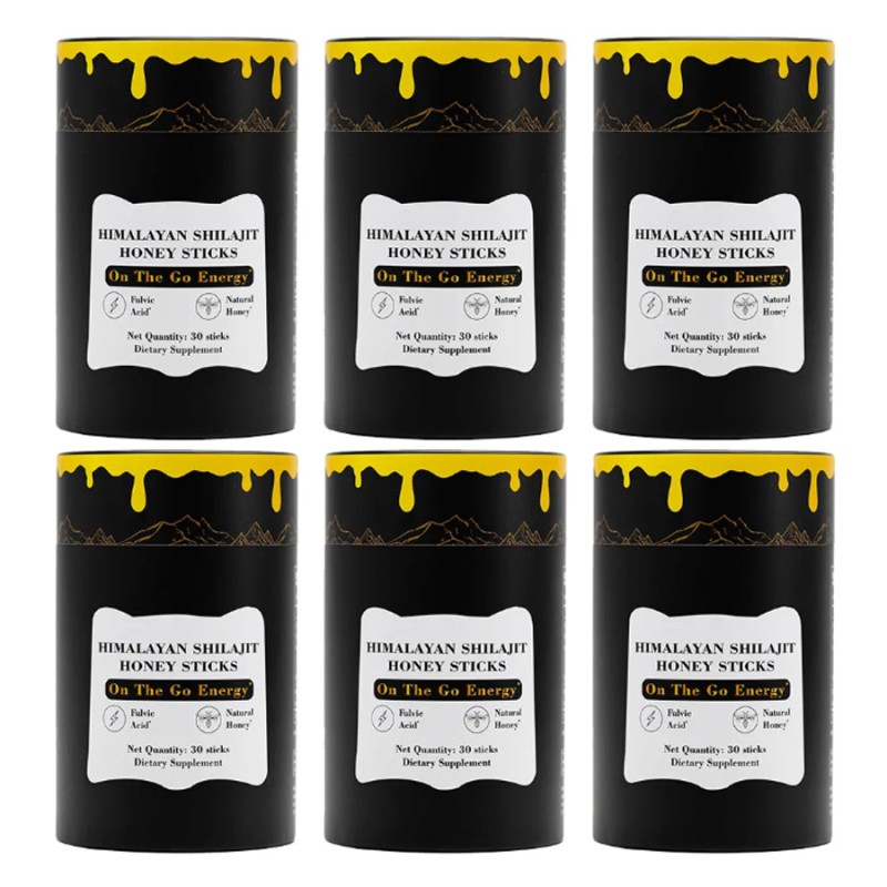 AOGUBIO Pure Himalayan Shilajit Honey Stick Shilajit Supplement 85+ Trace Minerals & Fulvic Acid Energy Shilajit Honey Stick