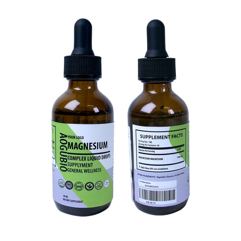 Wholesale Potent Liquid Magnesium Supplement Calcium+Vitamin D3 Drops Healthy Supply Magnesium Drops