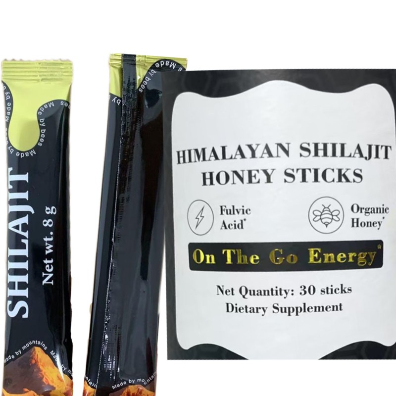 AOGUBIO Pure Himalayan Shilajit Honey Stick Shilajit Supplement 85+ Trace Minerals & Fulvic Acid Energy Shilajit Honey Stick