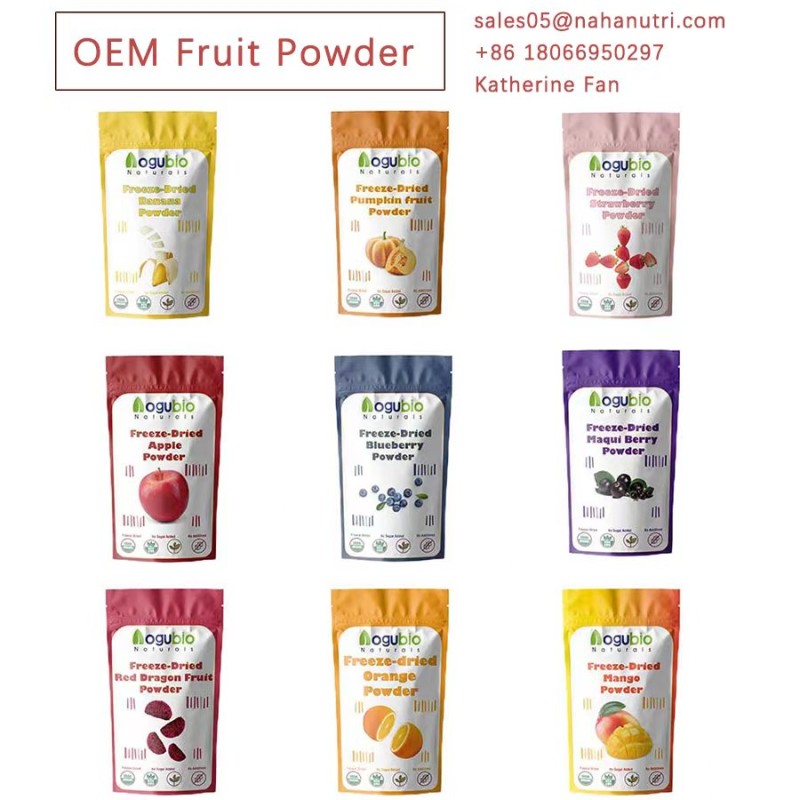 AOGUBIO OEM Organic Natural Freeze Dried Strawberry Powder