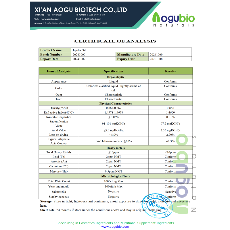 Wholesale Private Label Refined 100% Pure Organic Jojoba Oil for Skin & Hair Care