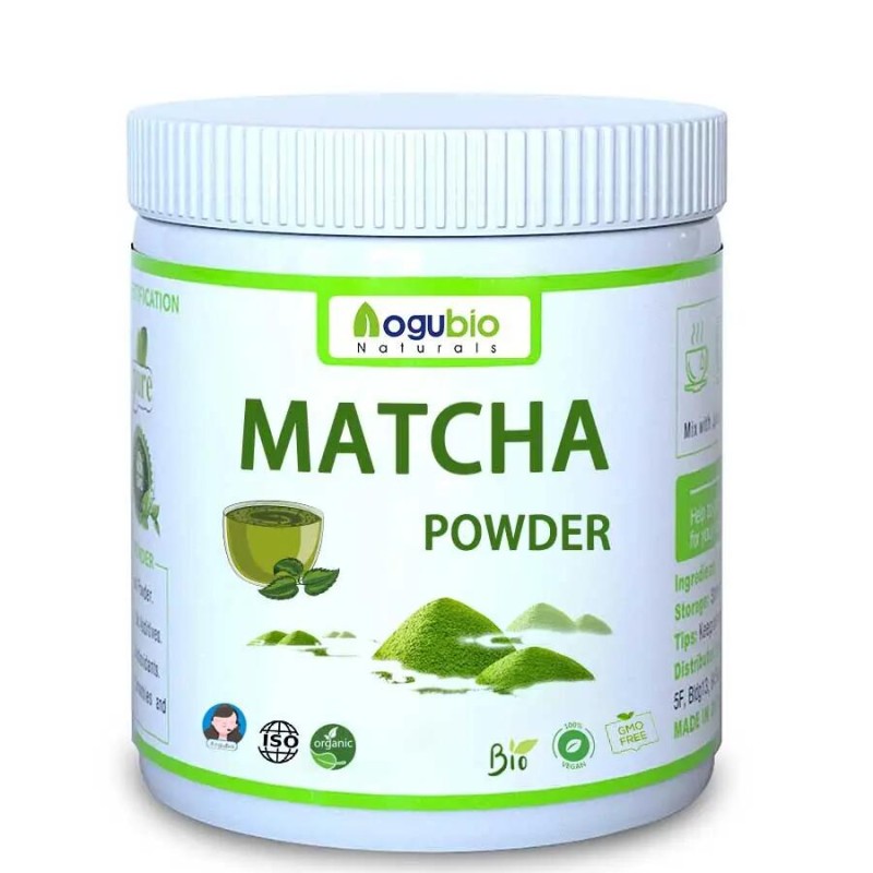Aogubio Organic Matcha Green Tea Powder for Shake Smoothies Baking Superfoods Non-GMO Vegan Food Grade Matcha Powder