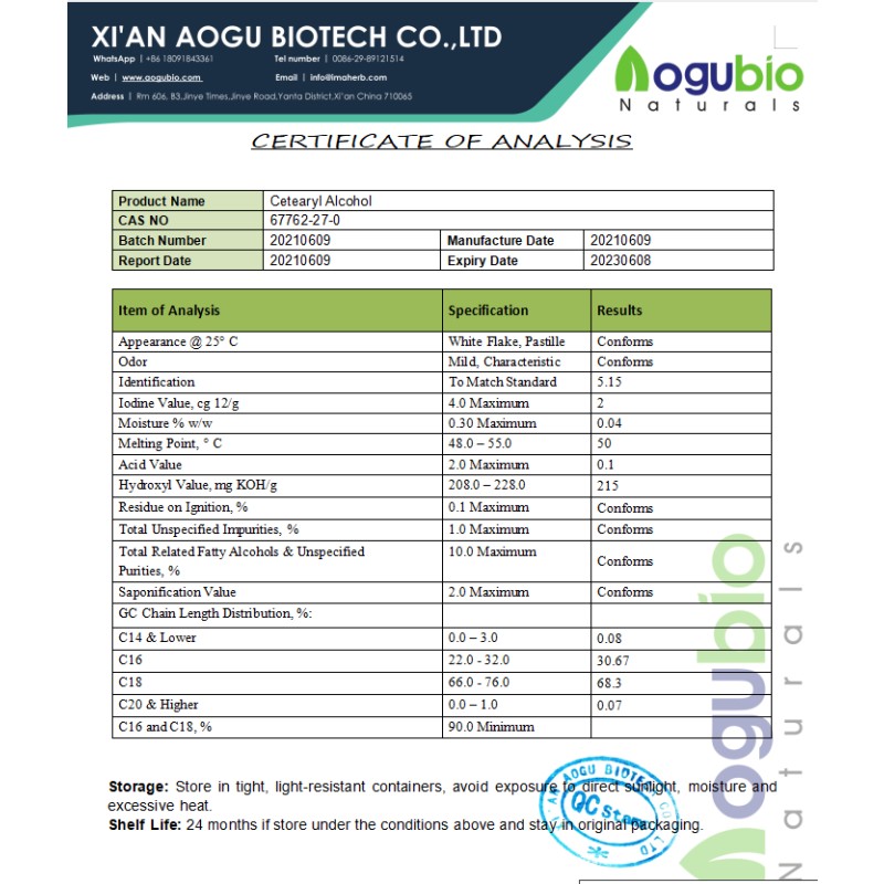 Cheap Price Cetyl Alcohol Surfactant 1-Hexadecanol Cosmetic Grade CAS NO 36653-82-4 Cetyl Alcohol
