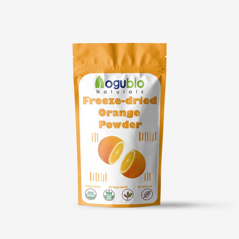 AOGUBIO Superfood Freeze Dried Oragnic Natural Orange Fruit Powder Freeze Dried Orange Juice Powder
