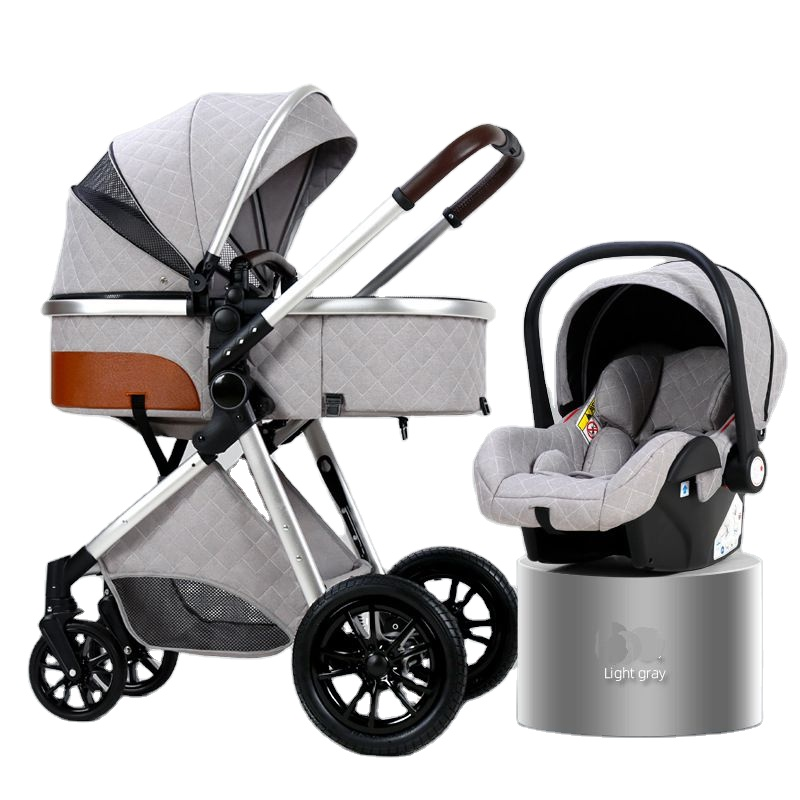 Baby Stroller Manufacturer - EN1888 3 in 1 Foldable Black