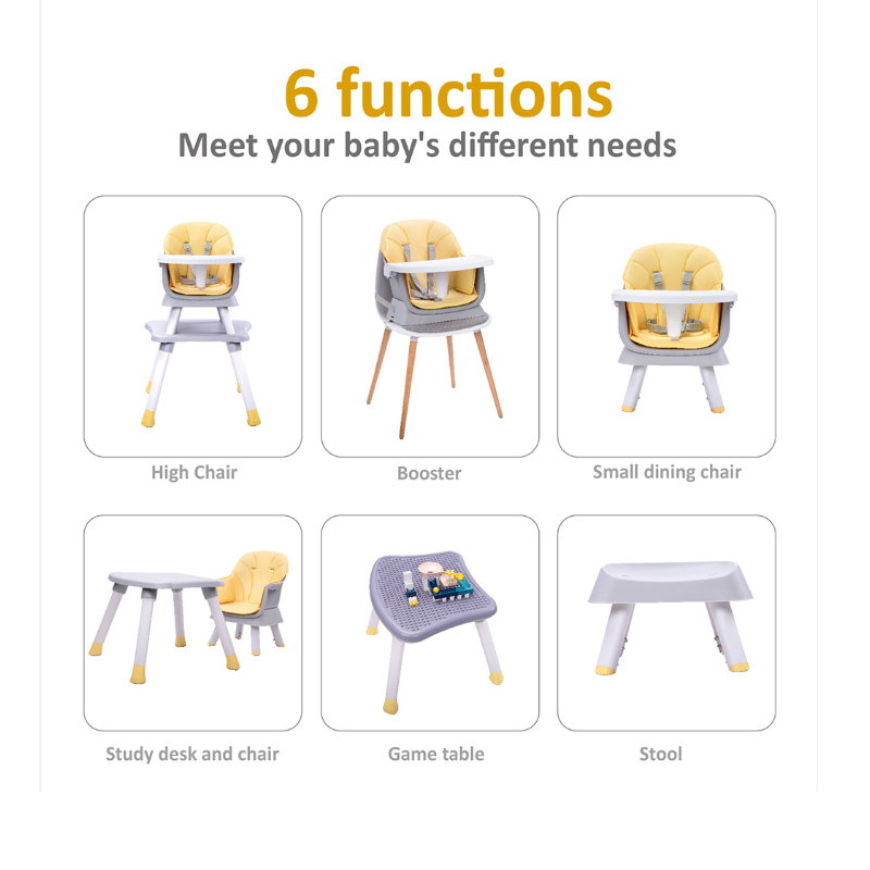 High Chair Manufacturer - 3 in 1 Portable Soft Plastic