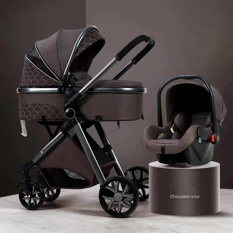 Baby Stroller Manufacturer - EN1888 3 in 1 Foldable Black