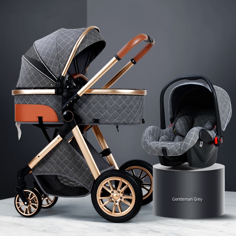 Baby Stroller Manufacturer - EN1888 3 in 1 Foldable Black